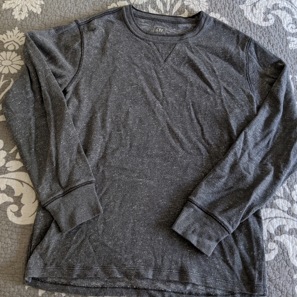 Heathered Gray Long-Sleeve
